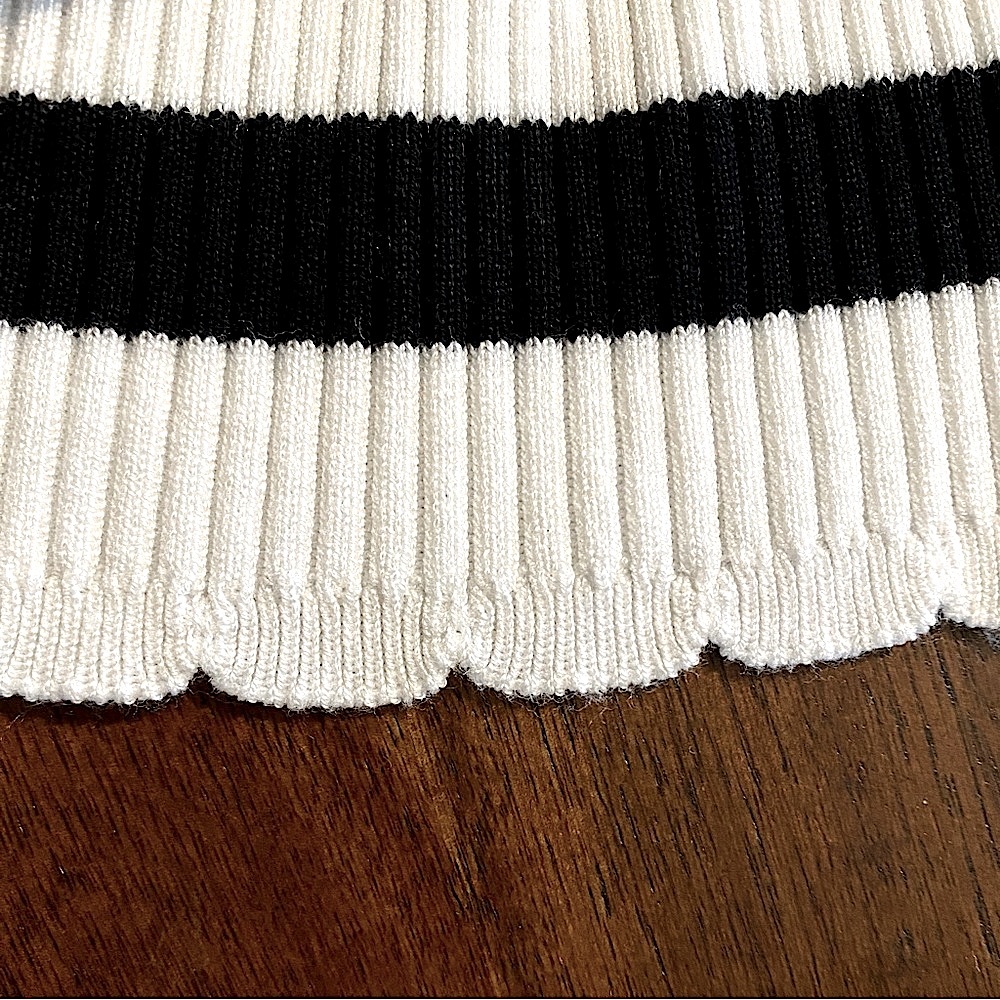 New Truth Striped Black and White Cardigan Sz.L - Picture 8 of 8